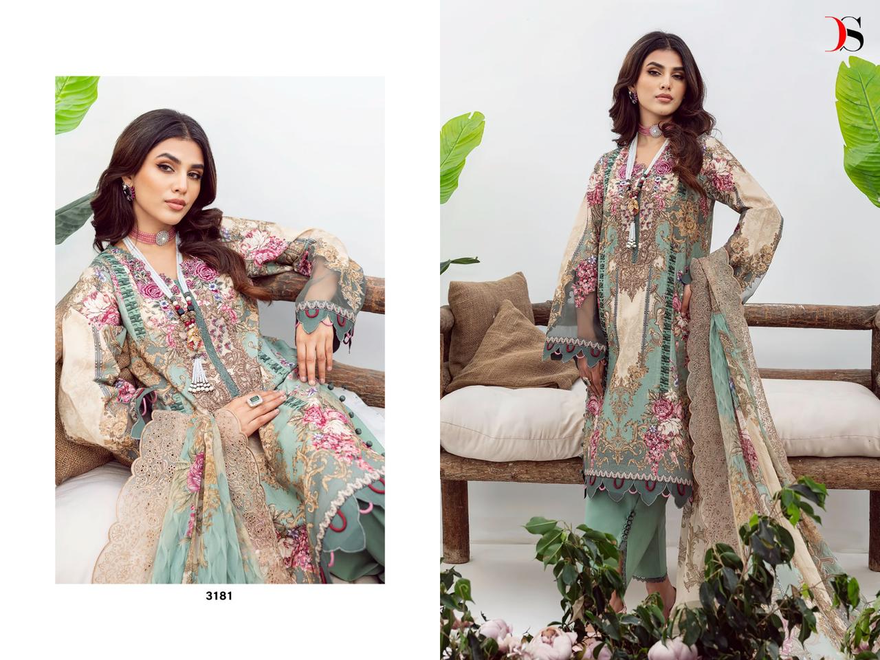 Jade Needle Wonder Remix By Deepsy Pakistani Suits Catalog
